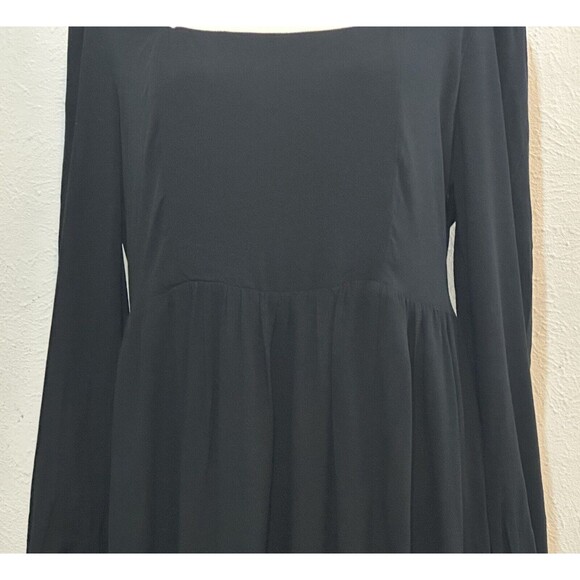 NWT AND NOW THIS Women Size XL Black Bishop Sleeve Drop Waist Dress Goth Boho - Picture 7 of 16